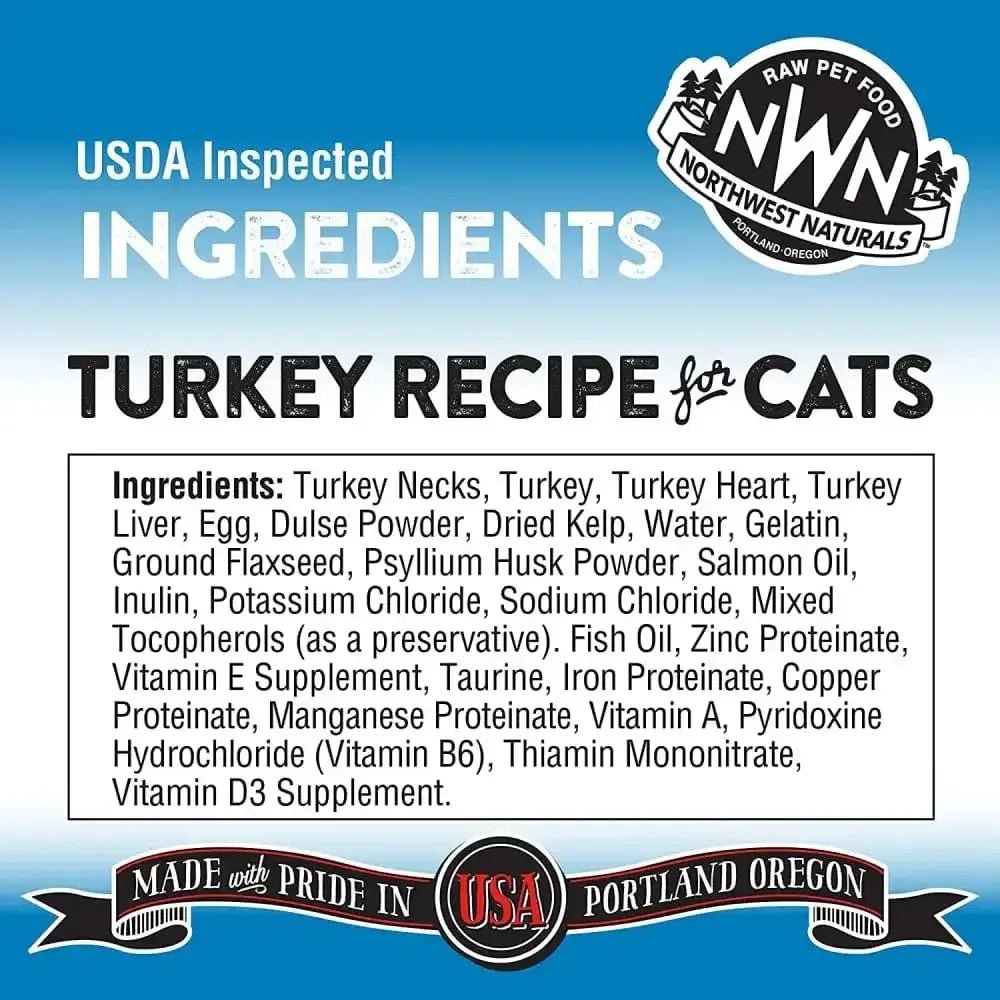 Northwest Naturals Freeze Dried Cats Nibbles Turkey Cat Food 11 oz - Talis Us
