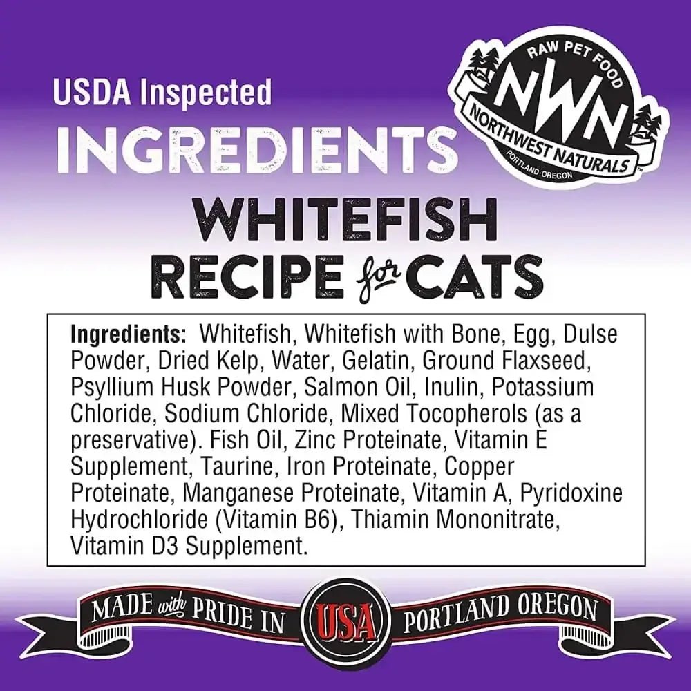 Northwest Naturals Freeze Dried Cats Nibbles Whitefish Cat Food - Talis Us