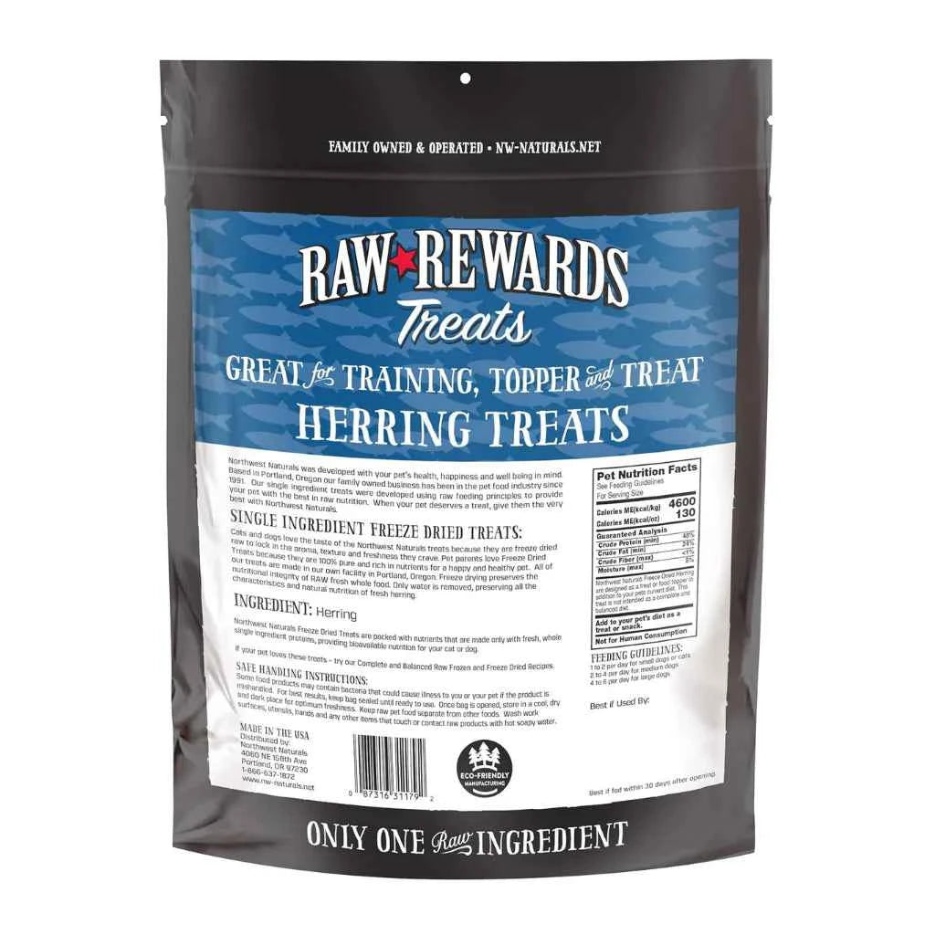 Northwest Naturals Freeze-Dried Herring Treats for Dogs & Cats 13oz
