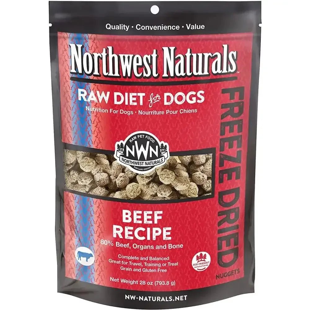 Northwest Naturals Freeze Dried Raw Diet for Dogs Beef Nuggets Dog Food - Talis Us