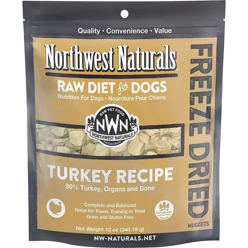 Northwest Naturals Freeze Dried Raw Diet for Dogs Turkey Nuggets Dog Food - Talis Us
