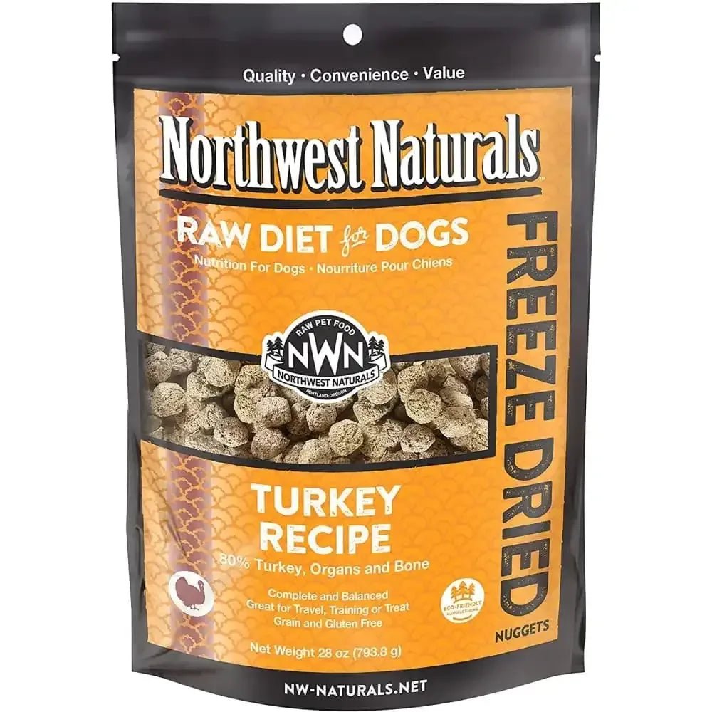 Northwest Naturals Freeze Dried Raw Diet for Dogs Turkey Nuggets Dog Food - Talis Us