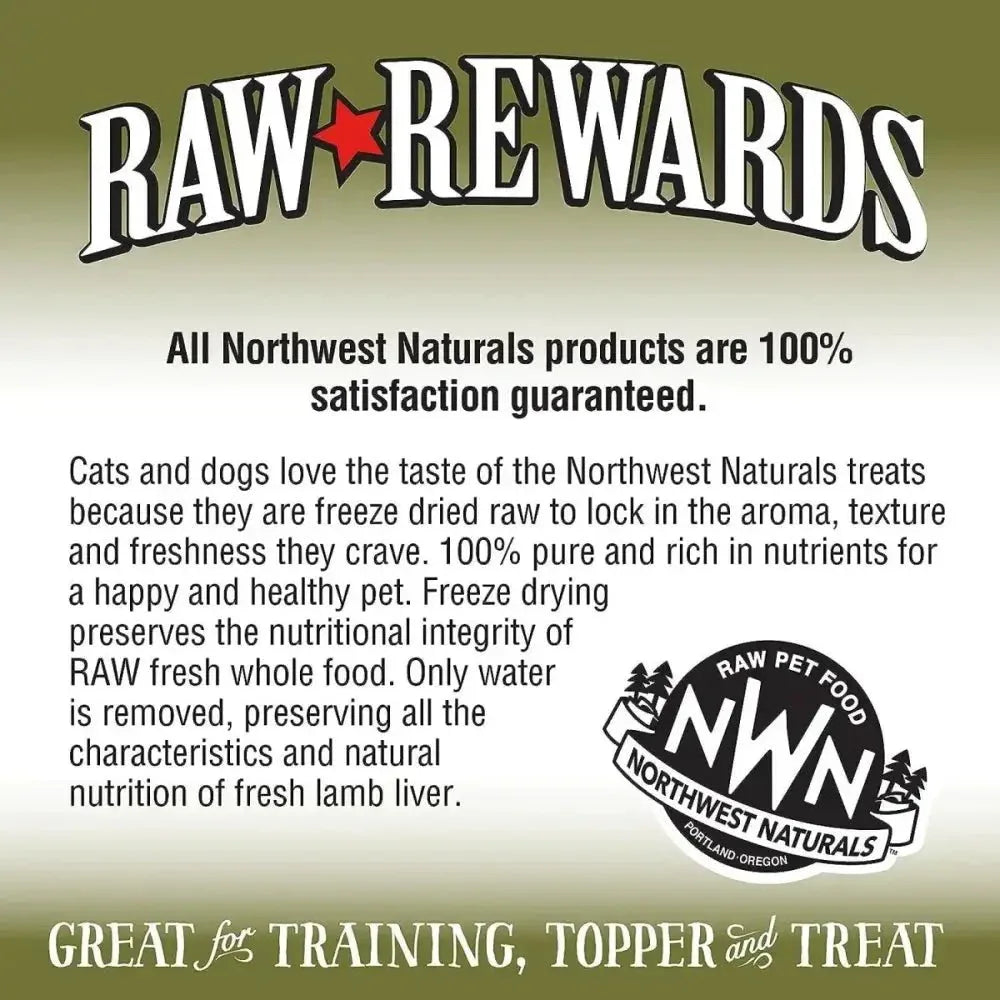 Northwest Naturals Lamb Liver Freeze - Dried Treats for Dogs and Cats 3oz - Talis Us