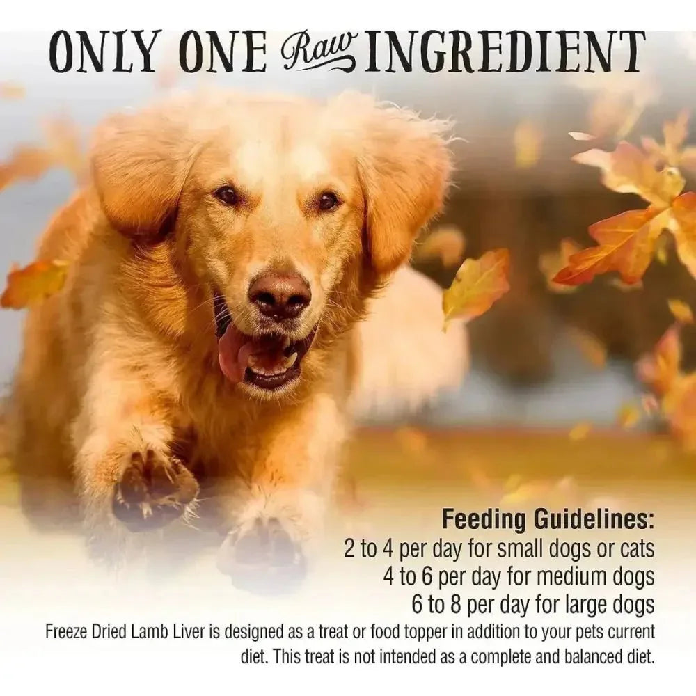 Northwest Naturals Lamb Liver Freeze - Dried Treats for Dogs and Cats 3oz - Talis Us