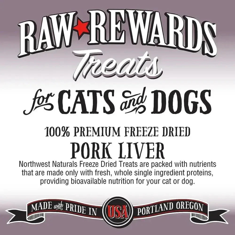 Northwest Naturals Pork Liver Freeze - Dried Treats for Dogs and Cats - Talis Us