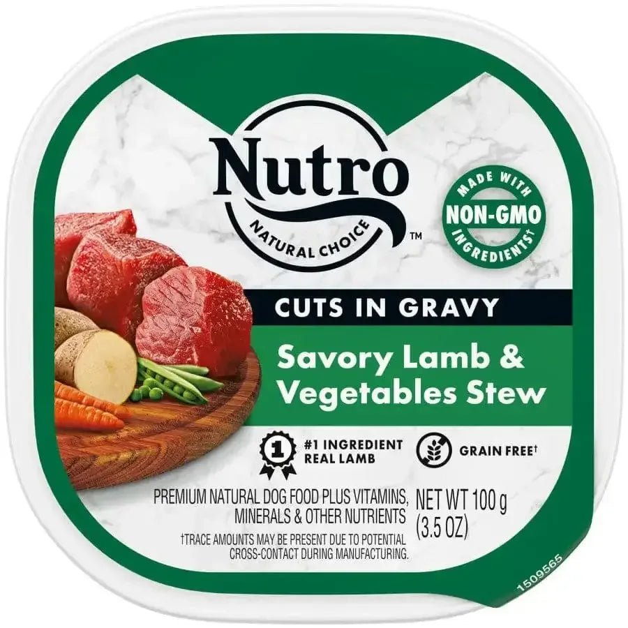 Nutro Products Grain Free Cuts in Gravy Adult Wet Dog Food Savory Lamb & Vegetable Stew - Talis Us