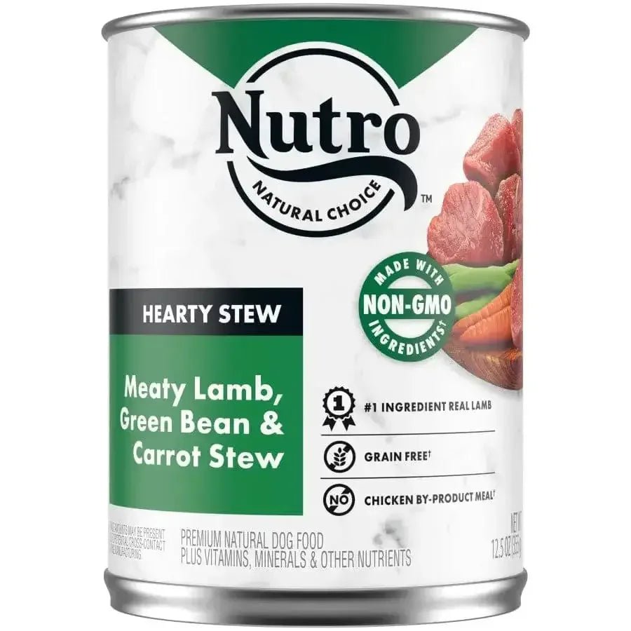 Nutro Products Hearty Stew Cuts in Gravy Adult Wet Dog Food Lamb, Green Bean & Carrot Stew, - Talis Us