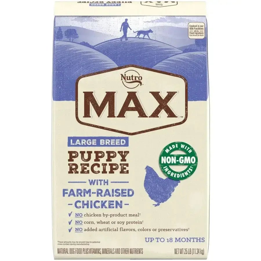 Nutro Products Max Puppy Large Breed Dry Dog Food Chicken 25 lb - Talis Us