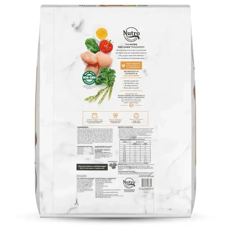 Nutro Products Natural Choice Healthy Weight Adult Dry Dog Food Chicken & Brown Rice, 30 lb - Talis Us
