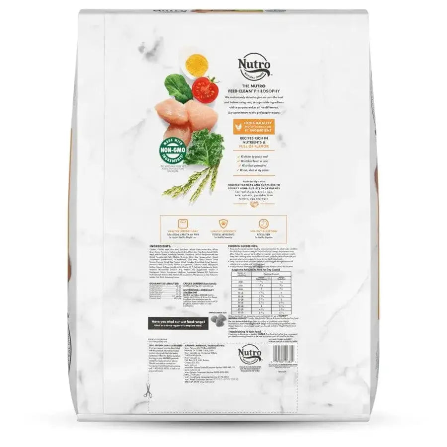 Nutro Products Natural Choice Healthy Weight Adult Dry Dog Food Chicken & Brown Rice, 30 lb Nutro