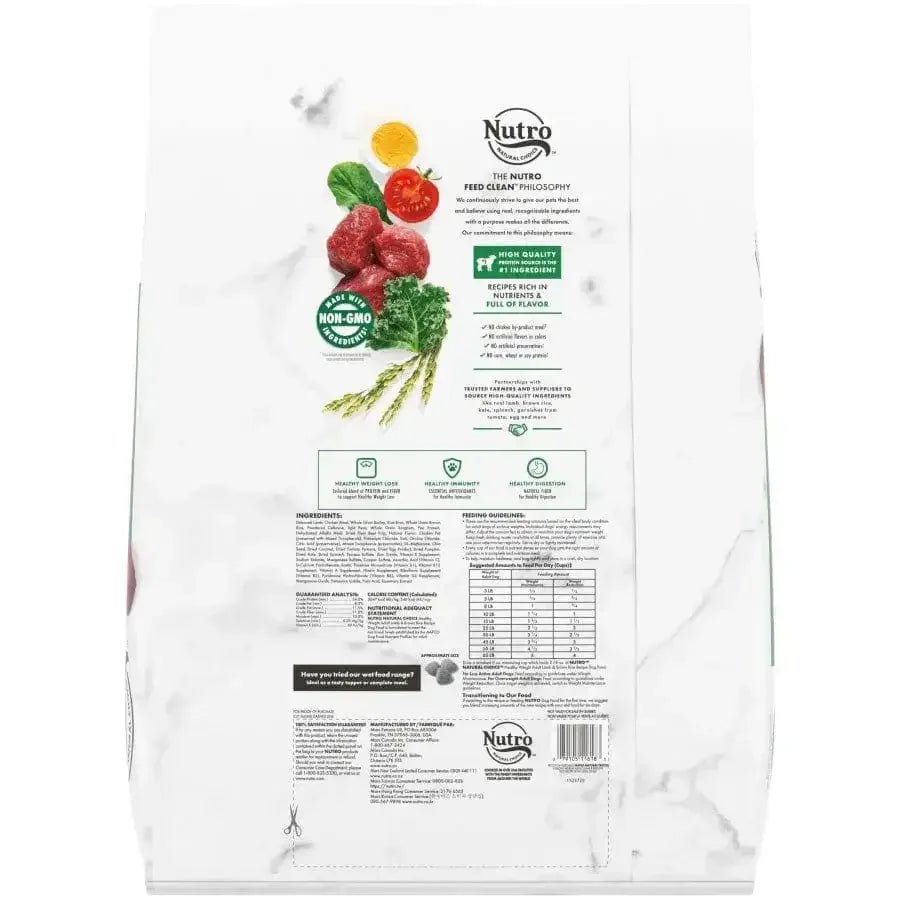 Nutro Products Natural Choice Healthy Weight Adult Dry Dog Food Lamb & Brown Rice, 30 lb - Talis Us