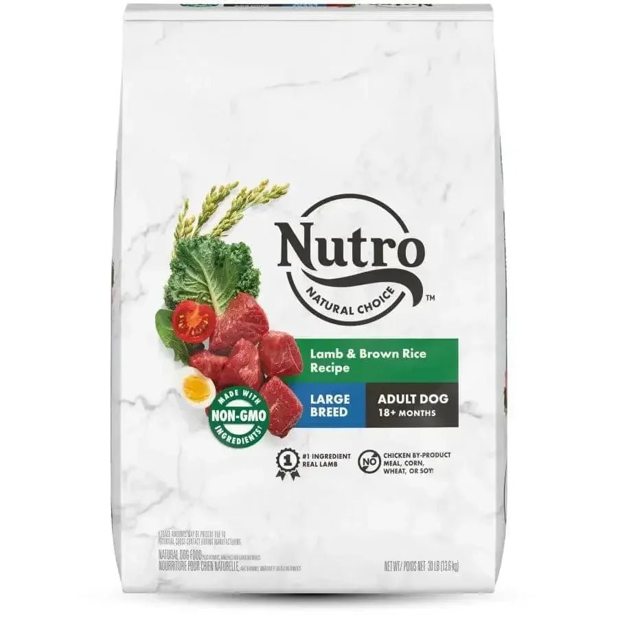 Nutro Products Natural Choice Large Breed Adult Dry Dog Food Lamb & Brown Rice, 30 lb - Talis Us