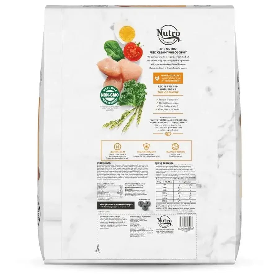 Nutro Products Natural Choice Large Breed Senior Dry Dog Food Chicken & Brown Rice, 30 lb - Talis Us