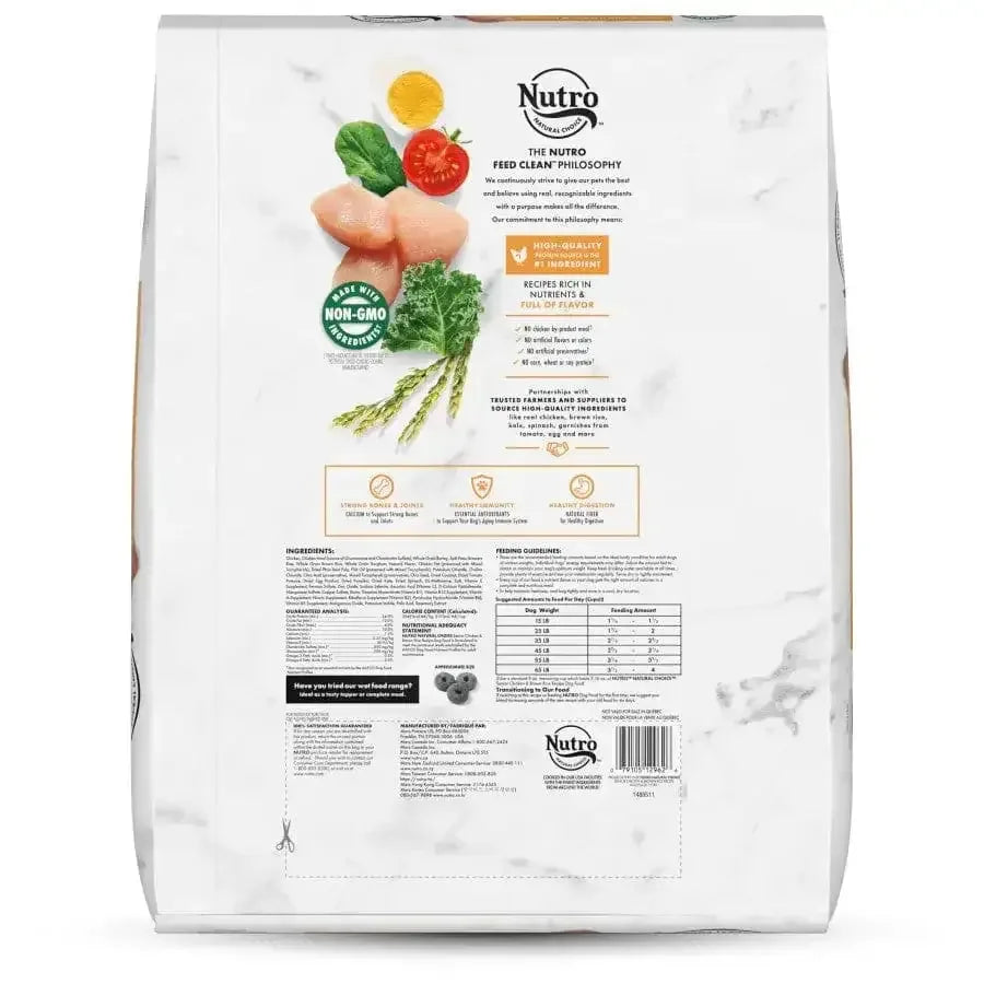 Nutro Products Natural Choice Senior Dry Dog Food Chicken & Brown Rice Nutro