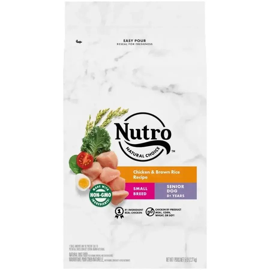 Nutro Products Natural Choice Small Breed Senior Dry Dog Food Chicken & Brown Rice, 5 lb - Talis Us