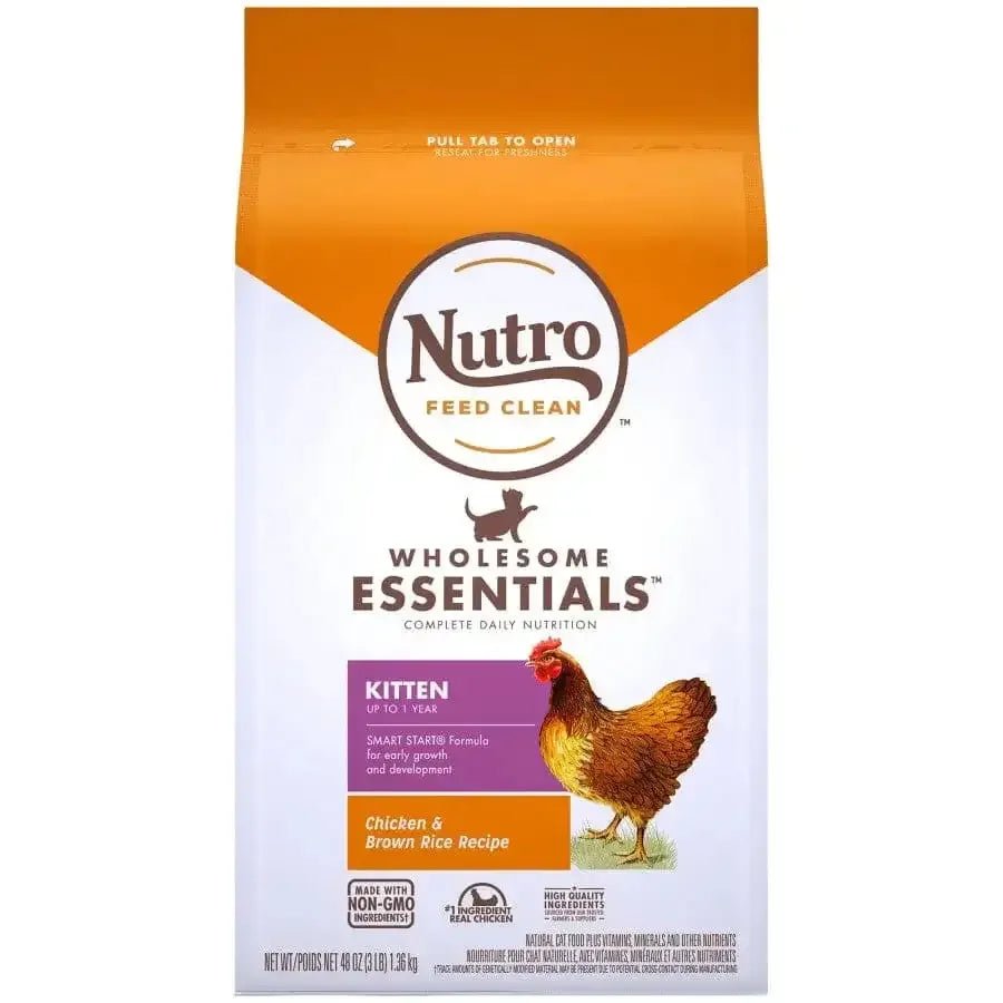 Nutro Products Wholesome Essentials Early Development Kitten Dry Cat Food Chicken & Brown Rice, 3 lb - Talis Us