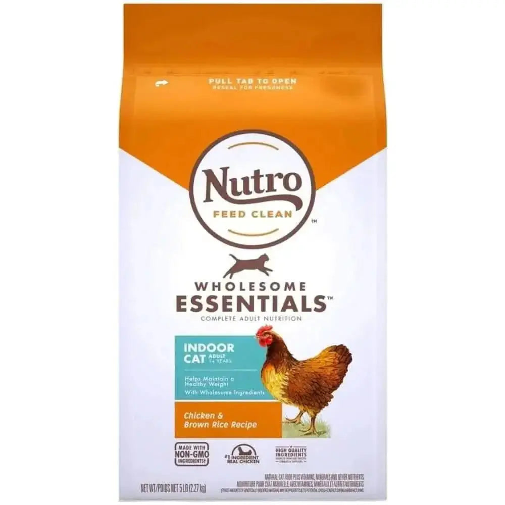 Nutro Products Wholesome Essentials Healthy Weight Indoor Adult Dry Cat Food Chicken & Brown Rice Nutro CPD