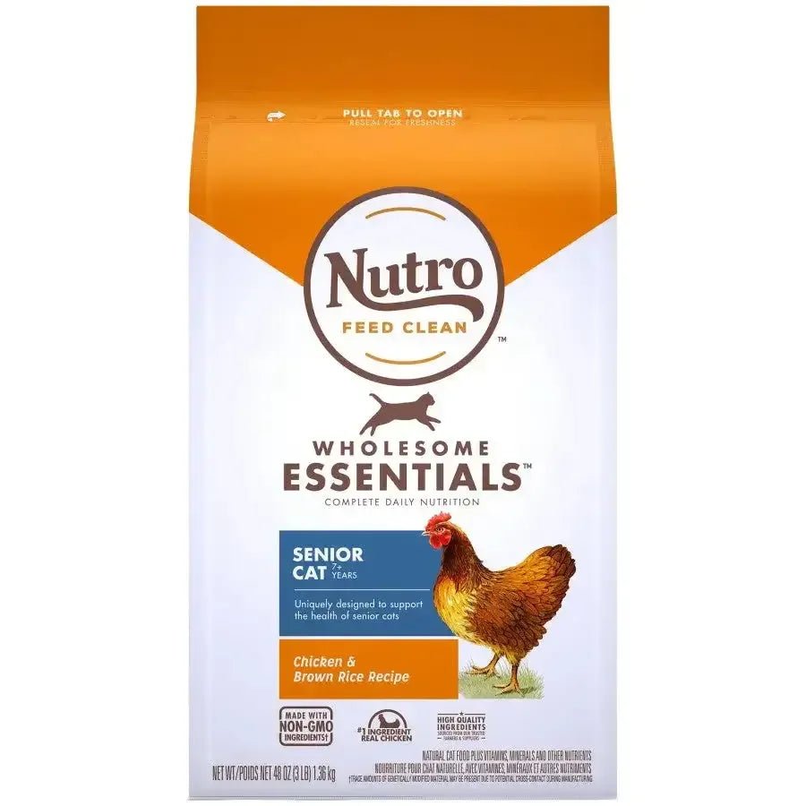 Nutro Products Wholesome Essentials Healthy Weight Indoor Senior Dry Cat Food Chicken & Brown Rice - Talis Us
