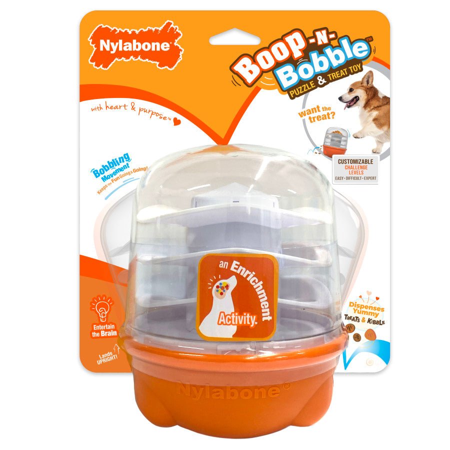 Nylabone Boop N Bobble Interactive Dog Puzzle Toy and Treat Dispenser - Talis Us