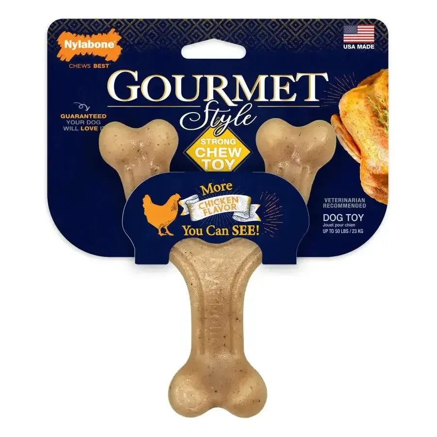 Nylabone Gourmet Style Strong Chew Wishbone Dog Toy Wishbone, - Talis Us