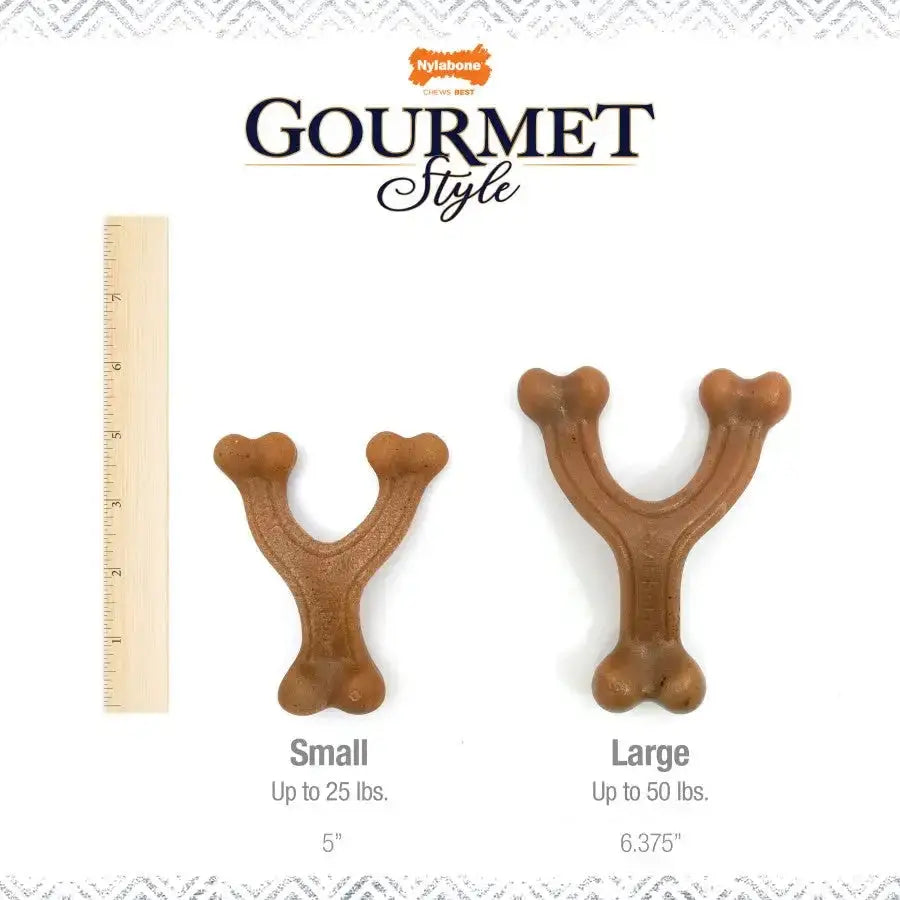 Nylabone Gourmet Style Strong Chew Wishbone Dog Toy Wishbone, Nylabone
