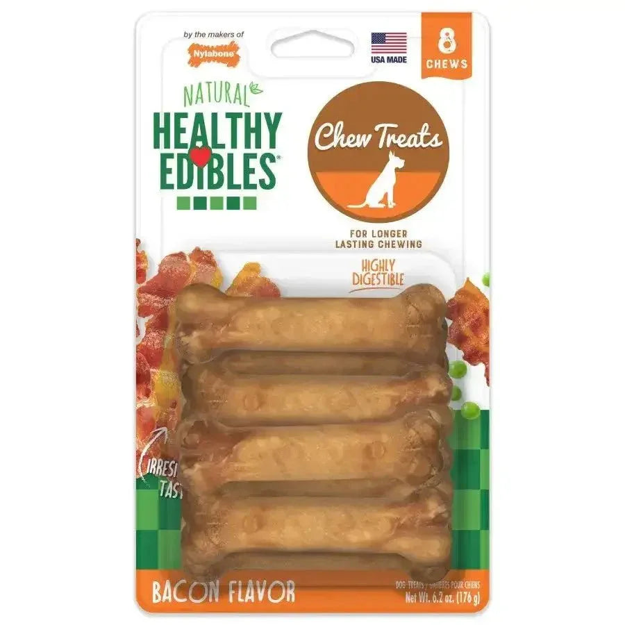 Nylabone Healthy Edibles All - Natural Long Lasting Bacon Flavor Chew Treats - Talis Us