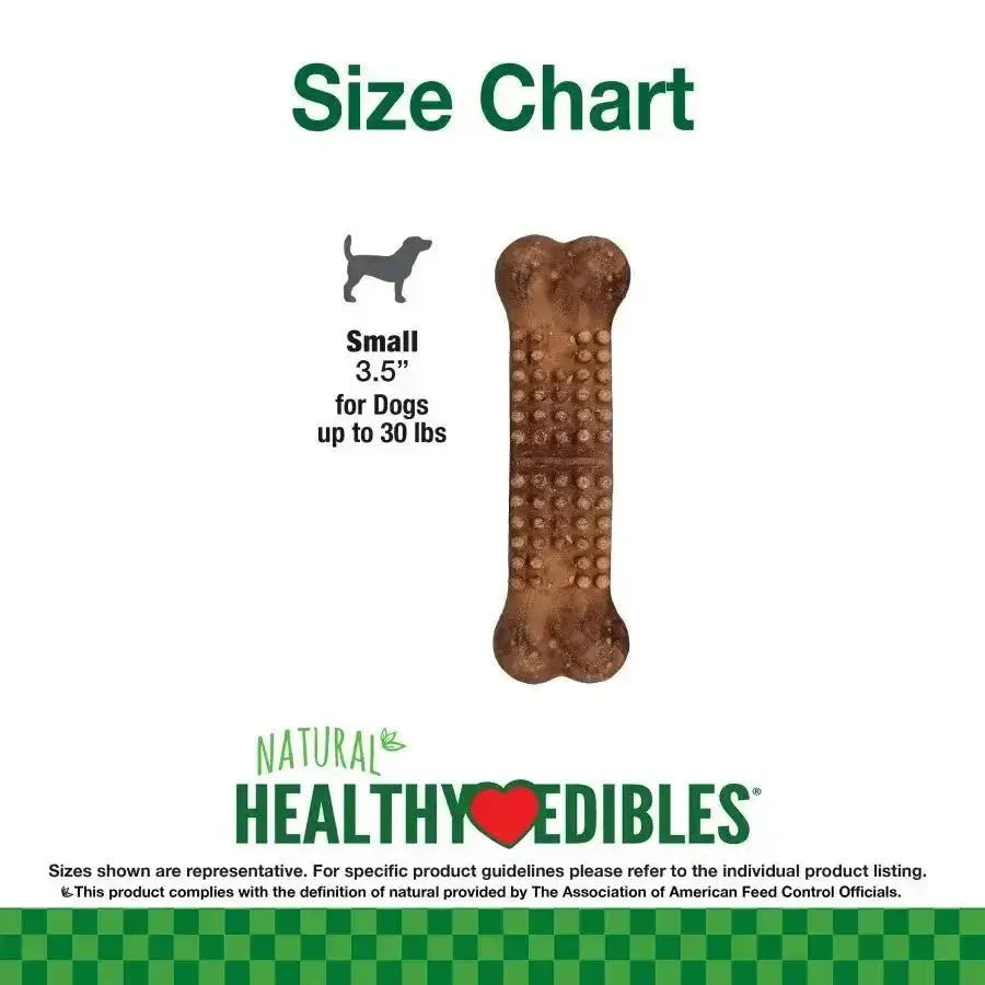 Nylabone Healthy Edibles Meaty Center Natural Dog Treats 12 ct - Talis Us