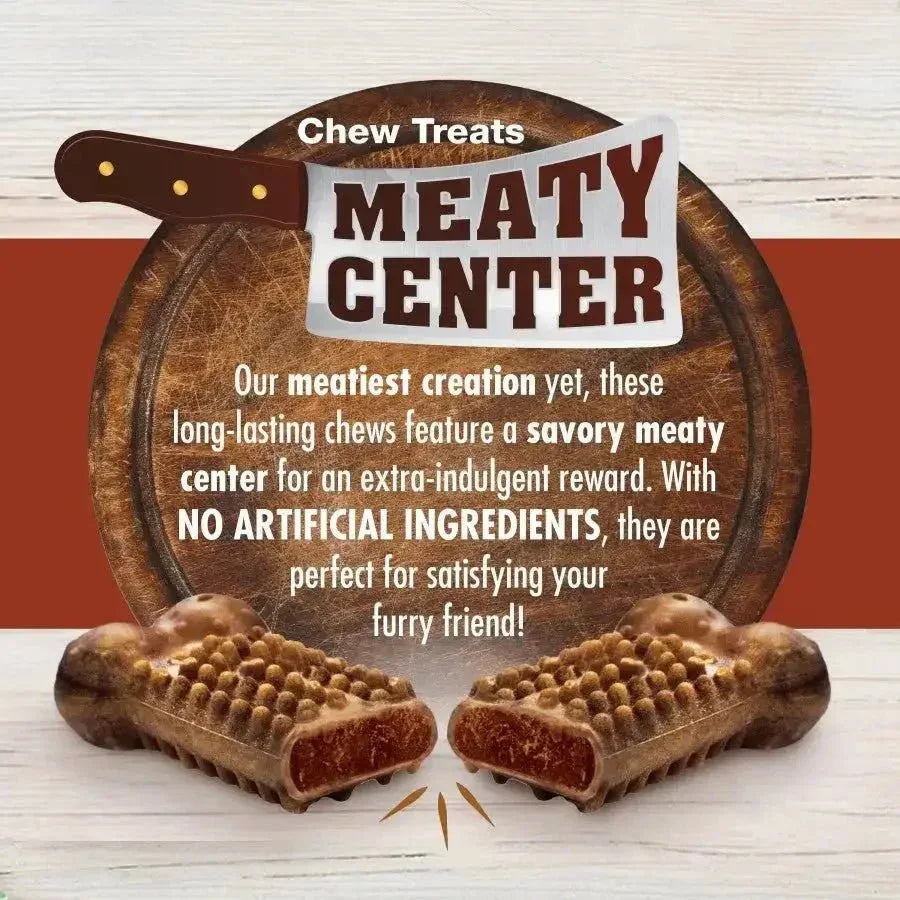 Nylabone Healthy Edibles Meaty Center Natural Dog Treats 12 ct - Talis Us
