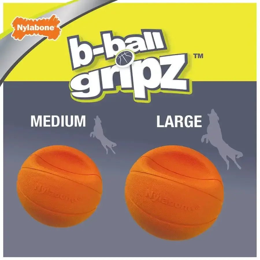 Nylabone Power Play Dog Basketball B - Ball Gripz - Talis Us