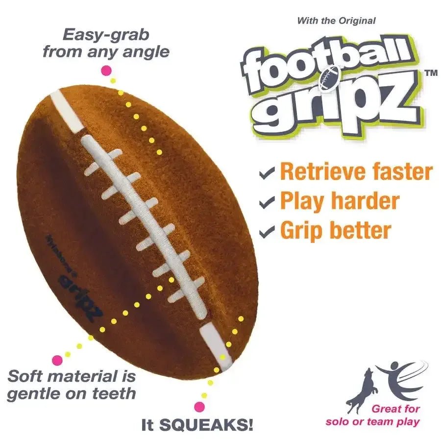 Nylabone Power Play Dog Football Gripz - Talis Us