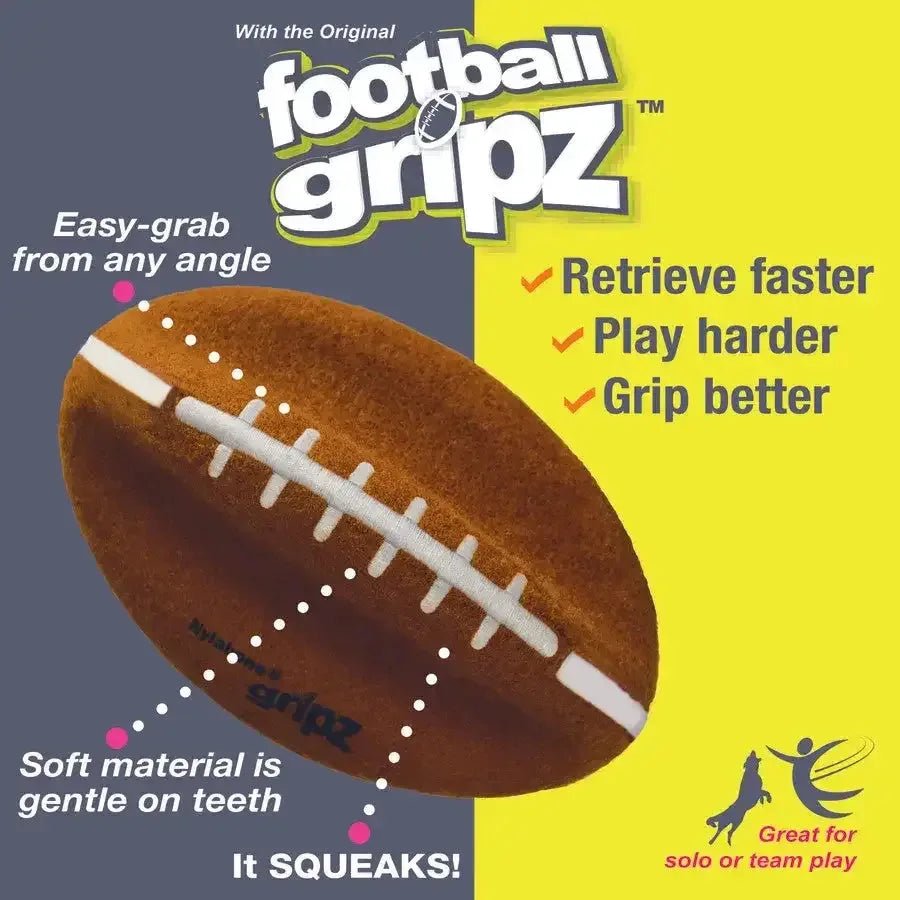 Nylabone Power Play Dog Football Gripz - Talis Us