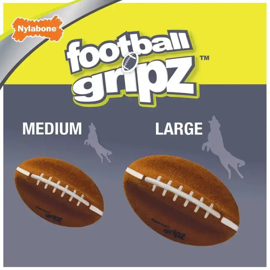 Nylabone Power Play Dog Football Gripz - Talis Us