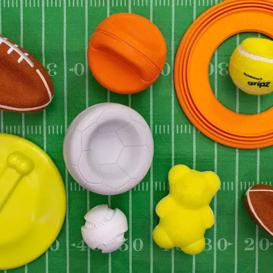 Nylabone Power Play Tennis Teddy Gripz Bear Dog Toy Teddy - Talis Us