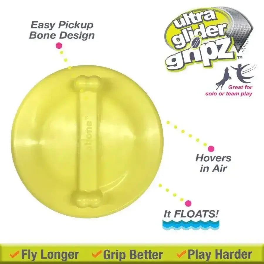 Nylabone Power Play Ultra Glider Gripz Dog Flying Disc Ultra Glider - Talis Us