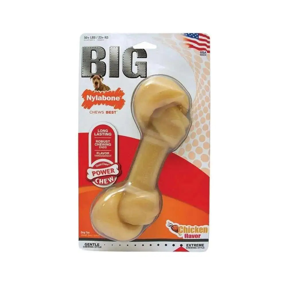 Nylabone® Dura Chews® Power Chews Chicken Flavor Knot Bone Long Lasting Chews Dog Toys Nylabone®