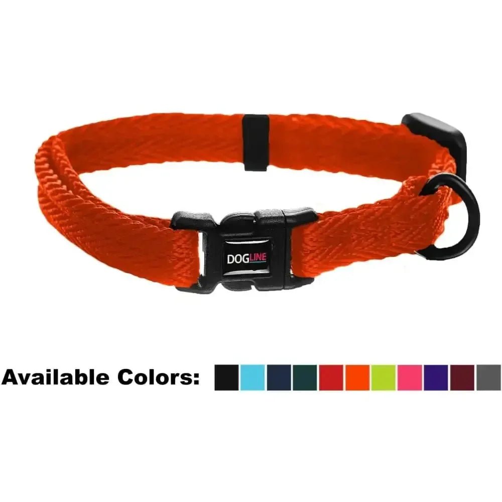 Nylon Flat Dog Collar Adjustable Pet Collars for Puppy Small Medium Large Dogs - Talis Us