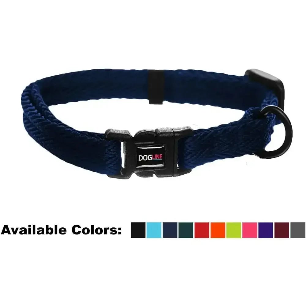 Nylon Flat Dog Collar Adjustable Pet Collars for Puppy Small Medium Large Dogs - Talis Us