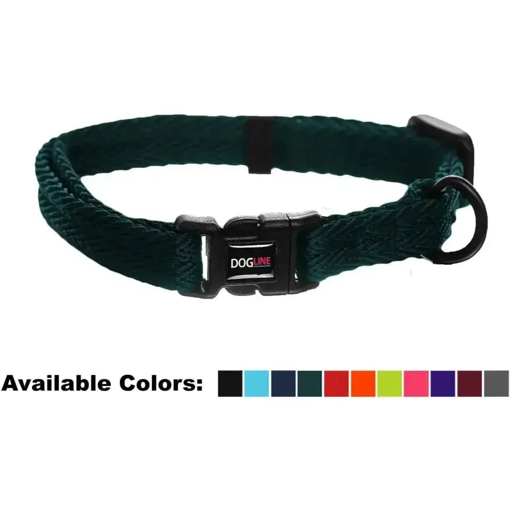 Nylon Flat Dog Collar Adjustable Pet Collars for Puppy Small Medium Large Dogs - Talis Us