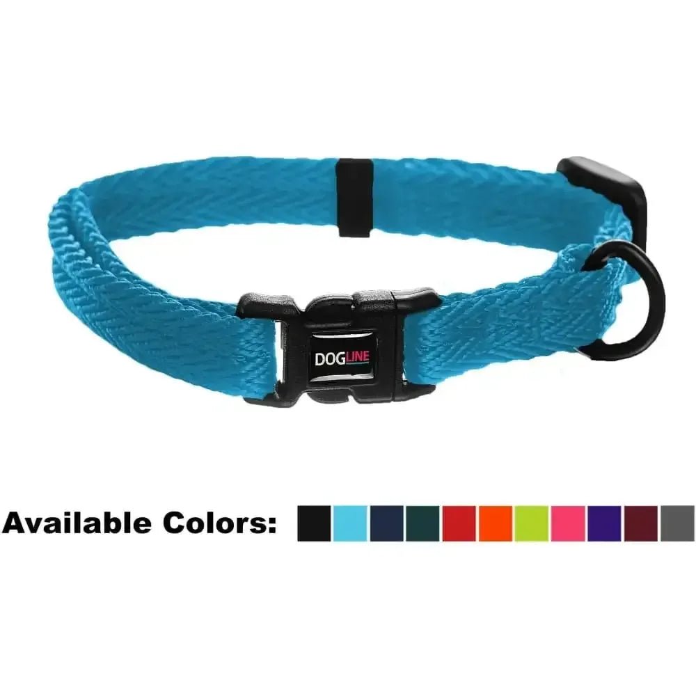 Nylon Flat Dog Collar Adjustable Pet Collars for Puppy Small Medium Large Dogs - Talis Us