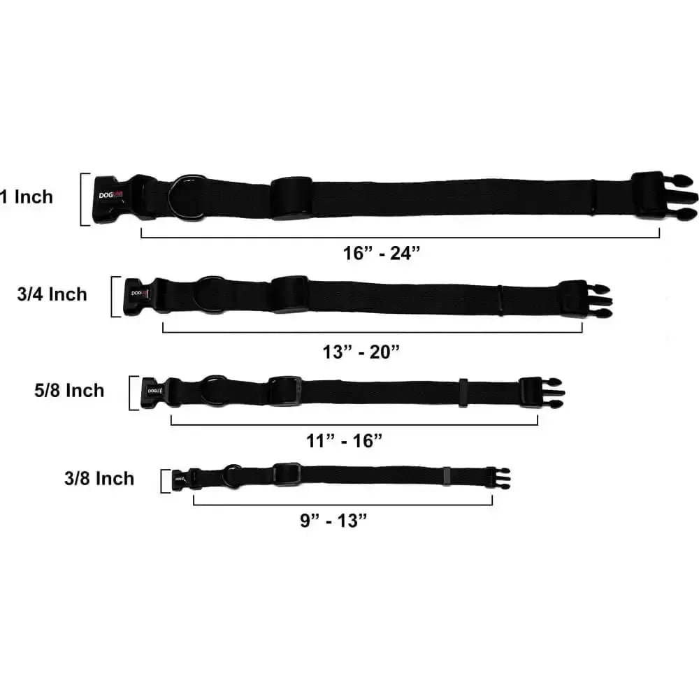 Nylon Flat Dog Collar Adjustable Pet Collars for Puppy Small Medium Large Dogs - Talis Us