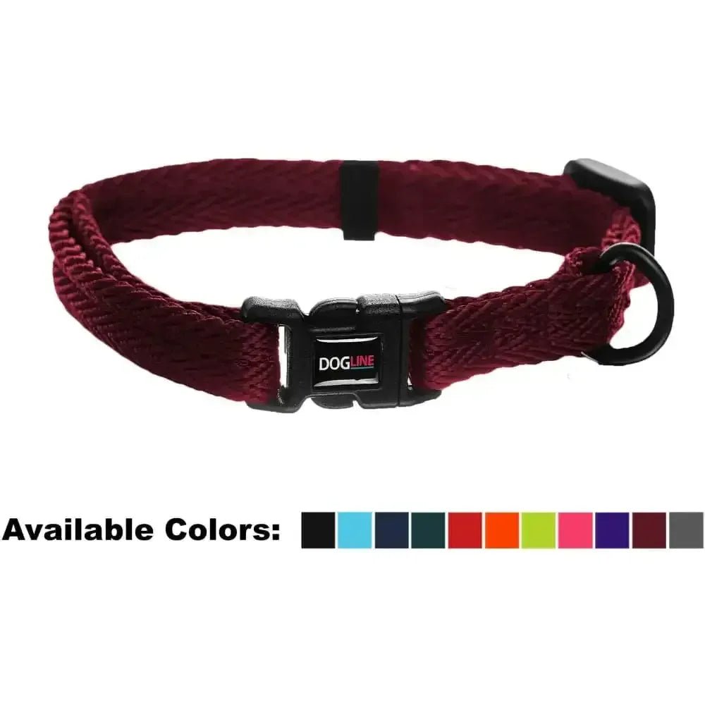 Nylon Flat Dog Collar Adjustable Pet Collars for Puppy Small Medium Large Dogs - Talis Us