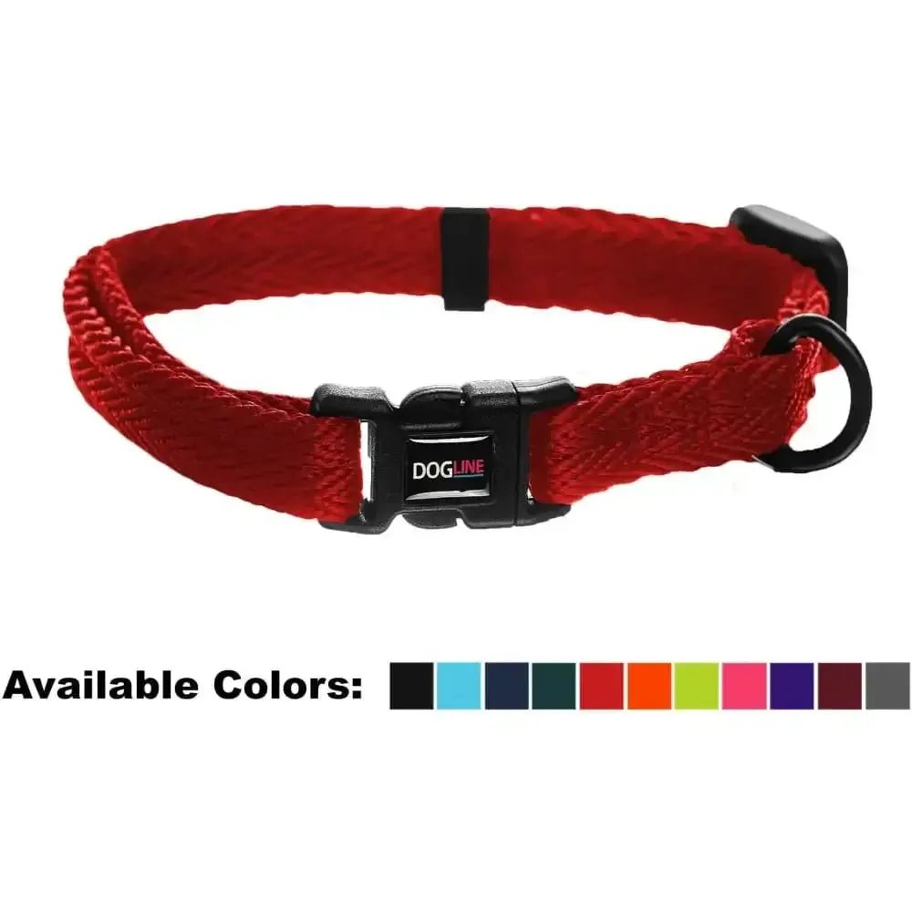 Nylon Flat Dog Collar Adjustable Pet Collars for Puppy Small Medium Large Dogs - Talis Us