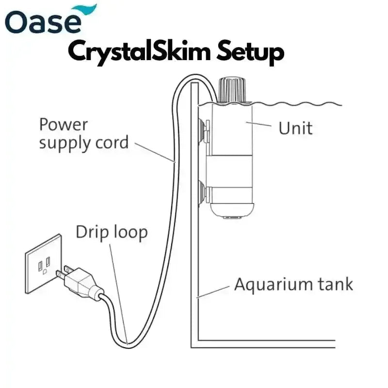 Oase CrystalSkim Surface Aquarium Skimmer - Talis Us