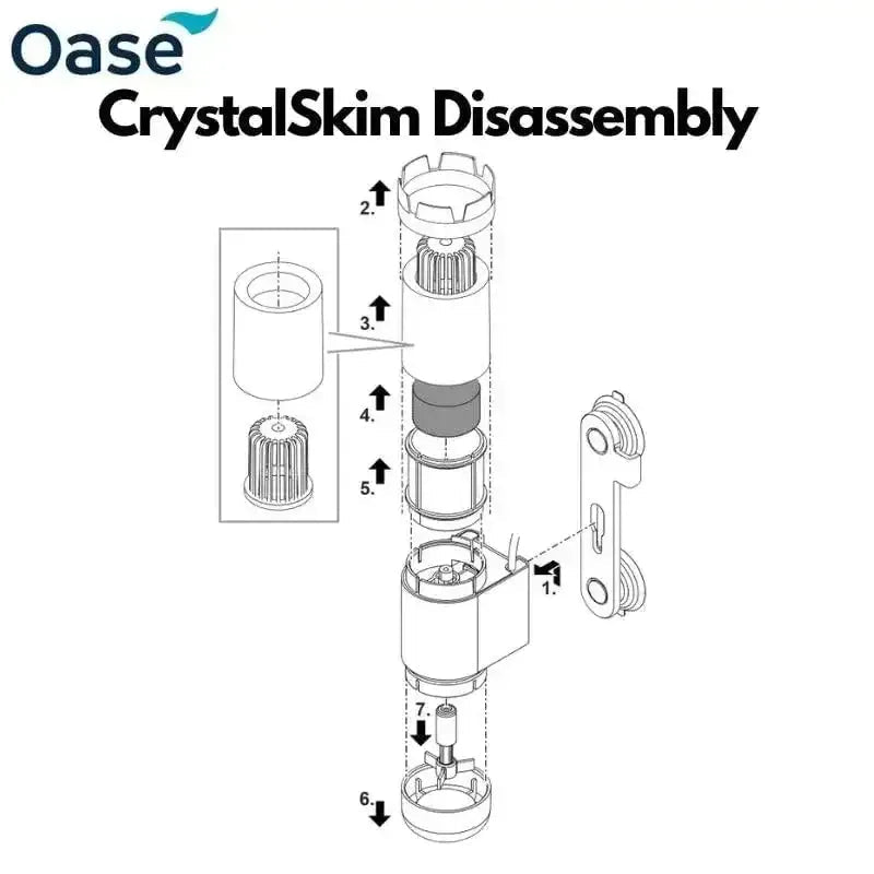 Oase CrystalSkim Surface Aquarium Skimmer - Talis Us