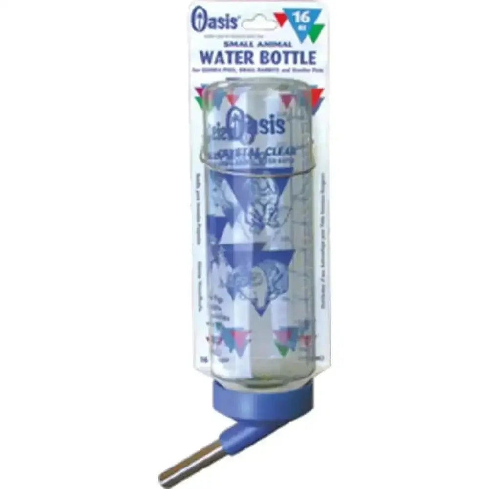 Oasis Crystal Clear Water Bottle for Small Animals Clear 16 oz Oasis