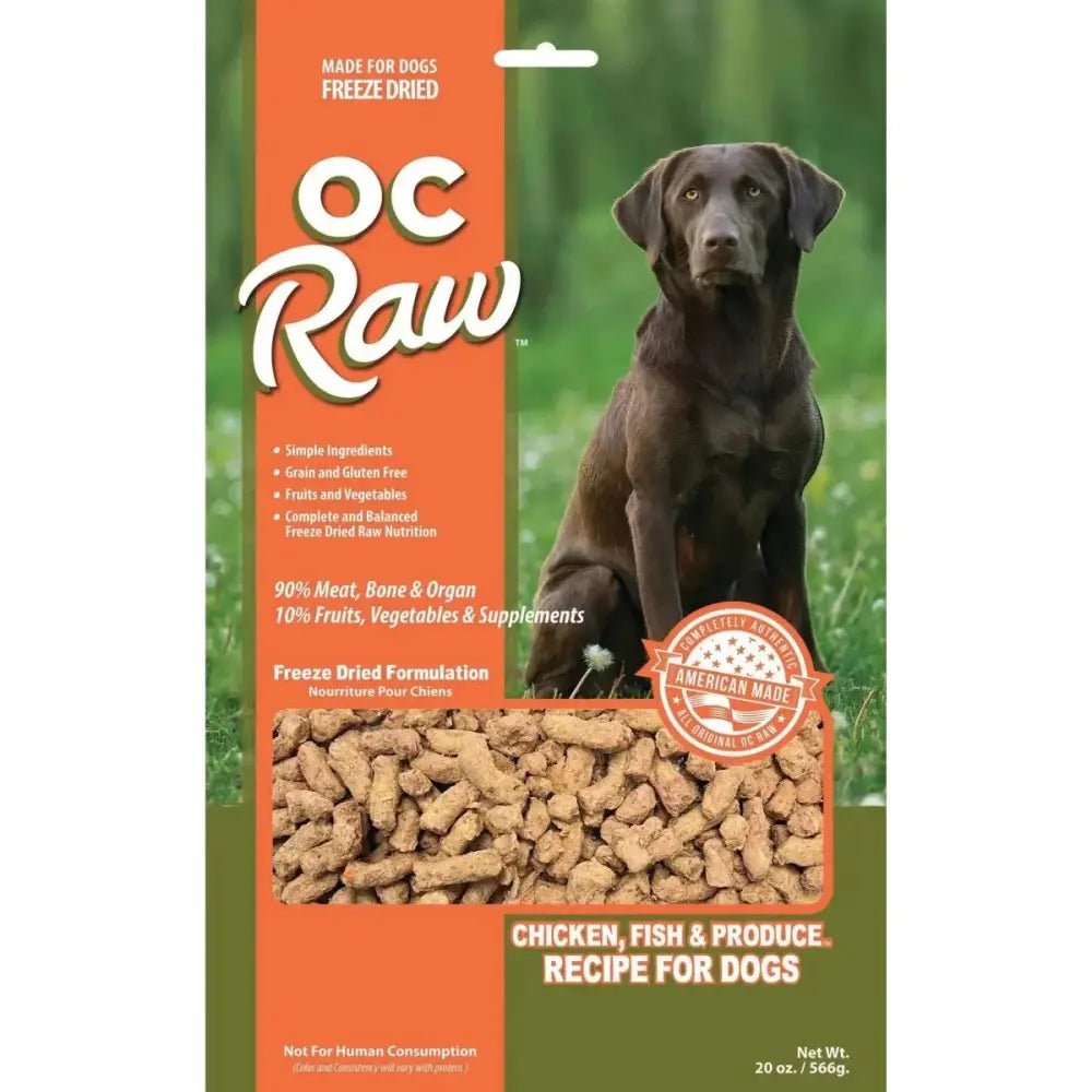 OC Raw Freeze Dried Meaty Rox Chicken, Fish & Produce Dog Food - Talis Us