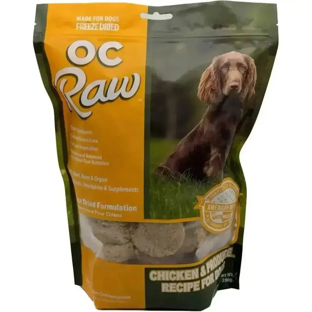 OC Raw Freeze Dried Meaty Rox Chicken & Produce Sliders Dog Food - Talis Us