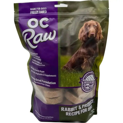 OC Raw Freeze Dried Meaty Rox Rabbit & Produce Sliders Dog Food 14oz - Talis Us