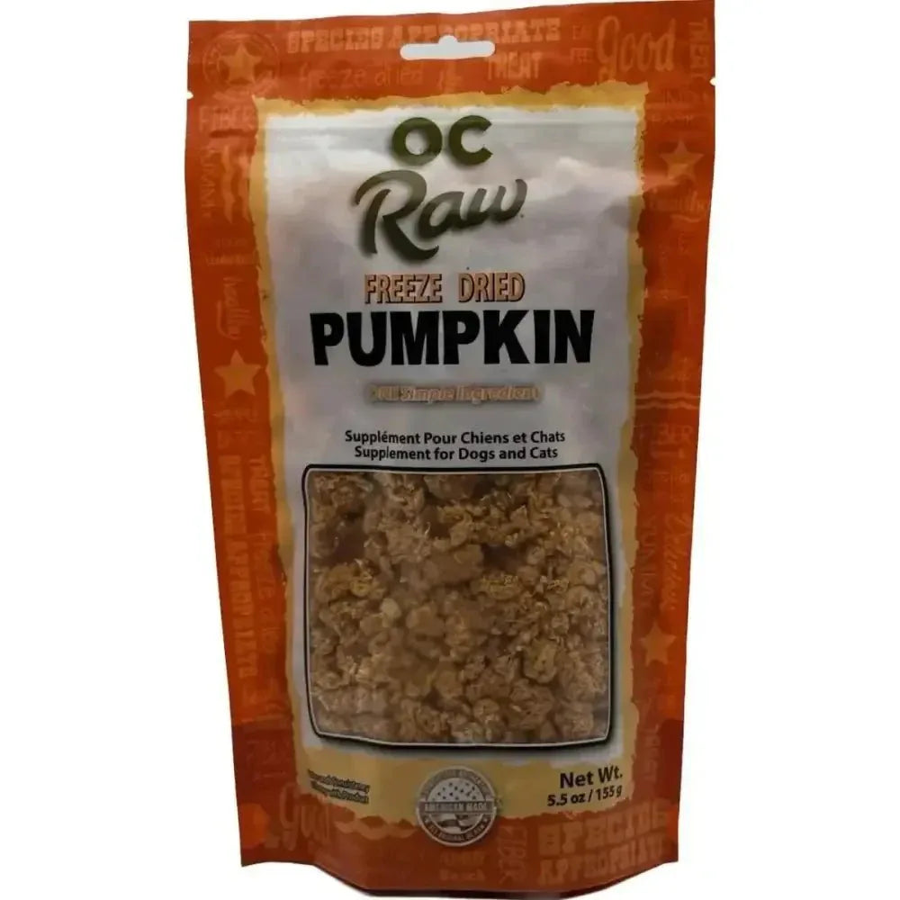 OC Raw Pumpkin Rox Freeze Dried Dog Supplements 5.5oz - Talis Us