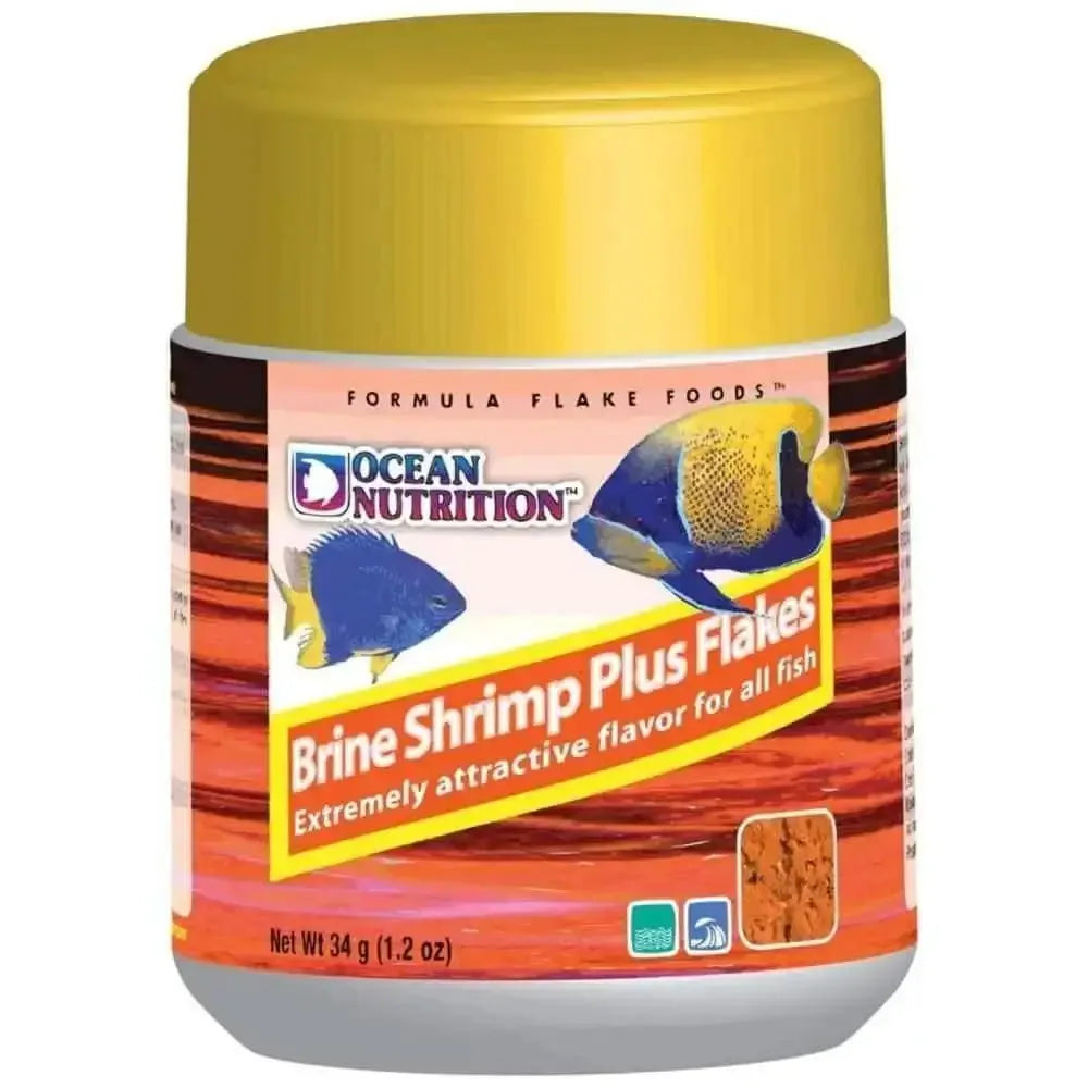 Ocean Nutrition Brine Shrimp Plus Flakes Fish Food 1.2 oz Ocean Nutrition
